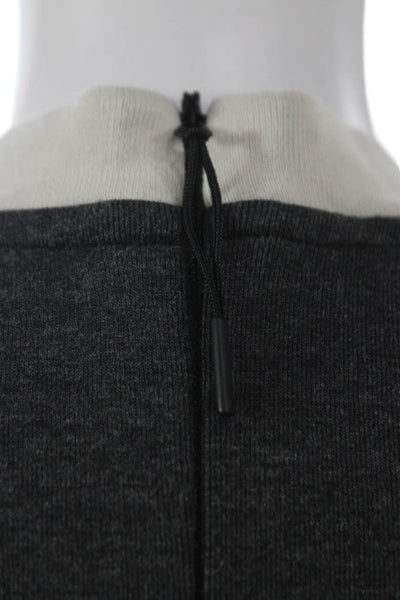 Nike Womens Sheath Midi Dress Sleeveless Mock Neck Black Colorblock Size S