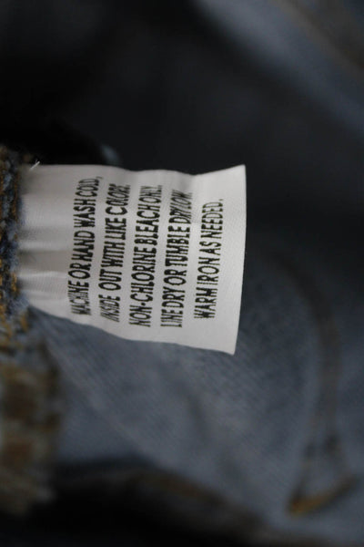 J Crew Women Blue Denim Ankle Jeans Mid Rise 28 Inseam Size 24