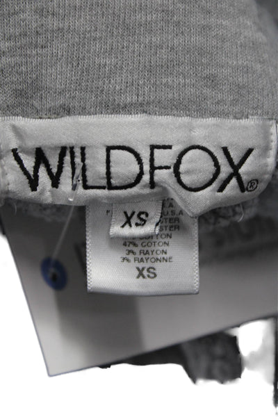 Wildfox Women Jogger Pants Gray Lace Up Size XS