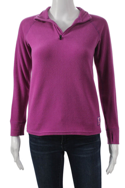 Burton Girls Purple Zip High Neck Pullover Long Sleeve Size M
