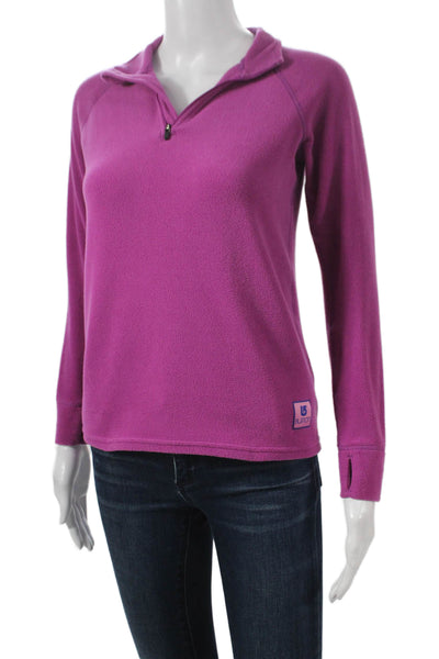 Burton Girls Purple Zip High Neck Pullover Long Sleeve Size M