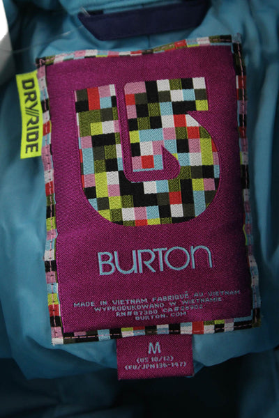 Burton Girls Snow Pants Blue Polyester Snap Winter Size M