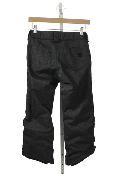 Burton Boys Gray Snow Pants Polyester Zip Winter Snowboarding Size S