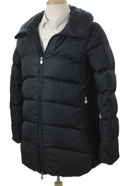 Perfect Moment Women Puffer Jacket Black Polyester Zip Ski Size L