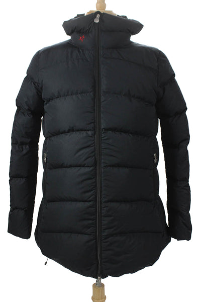 Perfect Moment Women Puffer Jacket Black Polyester Zip Ski Size L