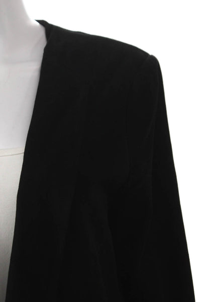 Theory Women Black Lamb Leather Basic Jacket Long Sleeve Size 12