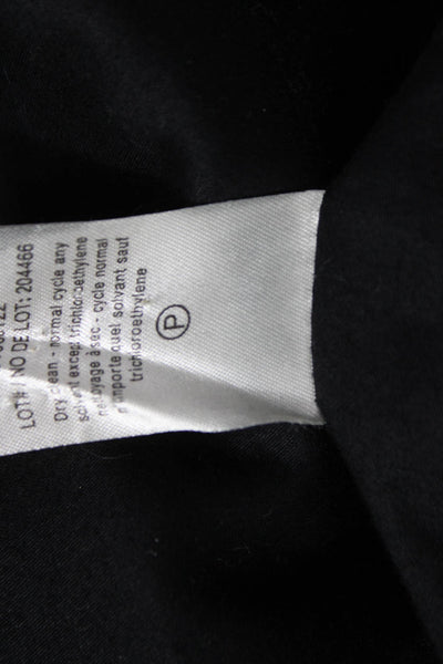 Theory Women Black Lamb Leather Basic Jacket Long Sleeve Size 12