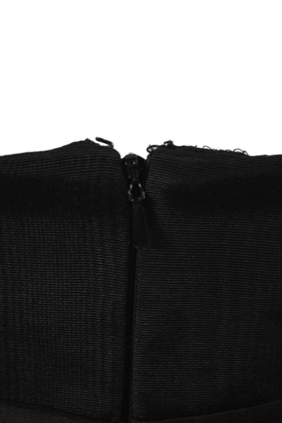 Carmen Marc Valvo Women Sheath Dress Black Sweetheart Sleeveless Mini Size 14