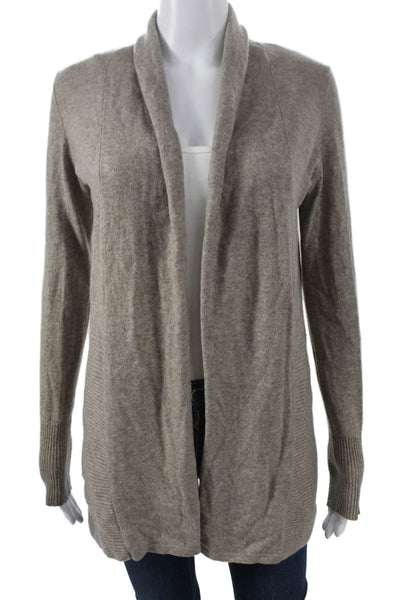 Tahari Women Cardigan Gray Cashmere Blend Long Sleeve Size S