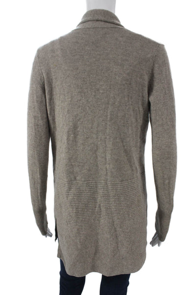 Tahari Women Cardigan Gray Cashmere Blend Long Sleeve Size S