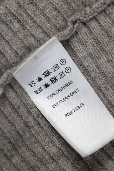 Tahari Women Cardigan Gray Cashmere Blend Long Sleeve Size S