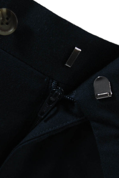 Indochino Men Dress Pants Blue Wool Blend Button Closure Size 34