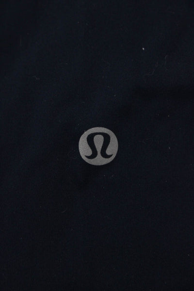 Lululemon Womens Blue Capri Leggings Polyester Blend Solid Size 6