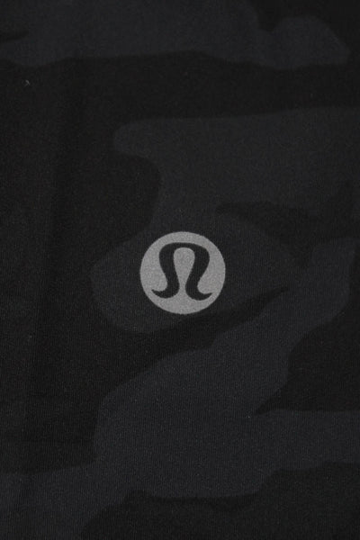 Lululemon Womens Ankle Leggings Black Camo Size 6