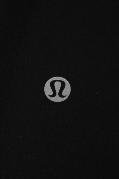 Lululemon Women Capri Leggings Black Polyester Blend Pull On Size 6