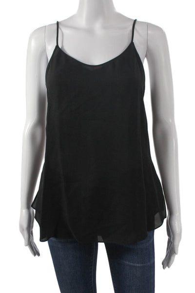 Theory Women Black V Neck Viscose Camisole Size S