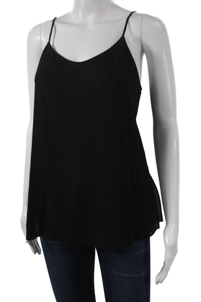 Theory Women Black V Neck Viscose Camisole Size S