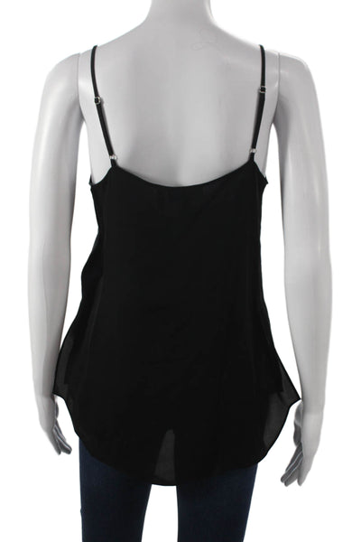 Theory Women Black V Neck Viscose Camisole Size S