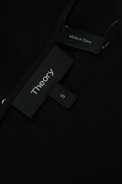 Theory Women Black V Neck Viscose Camisole Size S