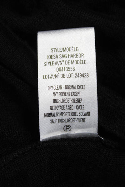 Theory Women Basic Linen Scoop Neck Tank Black Size S