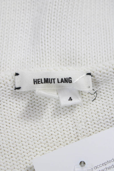 Helmut Lang Women Basic Sleeveless Scoop Neck Cotton Tank Size 4