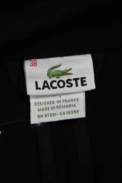 Lacoste Womens Pantsuit Black Viscose Long Sleeve Size 38