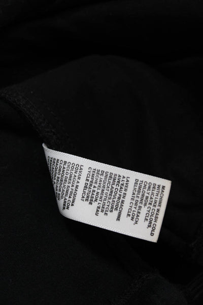 Yosemite Womens Black Cotton Pullover Sweatshirt High Neck Long Sleeve Size 1