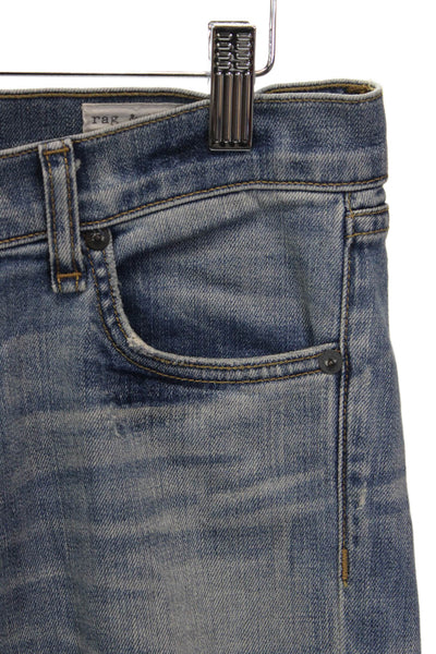 Rag & Bone Womens Blue Skinny Jeans High Rise Inseam 30 Size 26