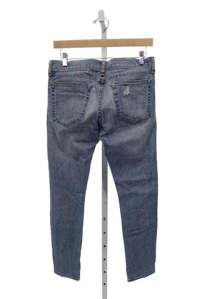 Rag & Bone Womens Blue Skinny Jeans High Rise Inseam 30 Size 26