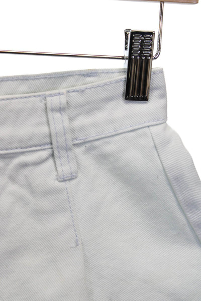 We Wore What Women Mom Blue Cotton Shorts Size 25