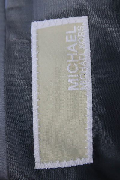 Michael Michael Kors Mens 2 Piece Suit Jacket Gray Button Solid Fall Size 38