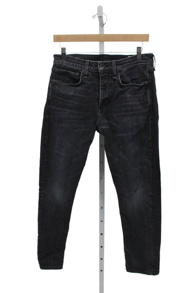 Rag & Bone Mens Black Tapered Jeans Size 30