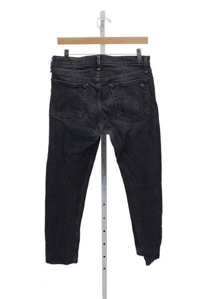 Rag & Bone Mens Black Tapered Jeans Size 30