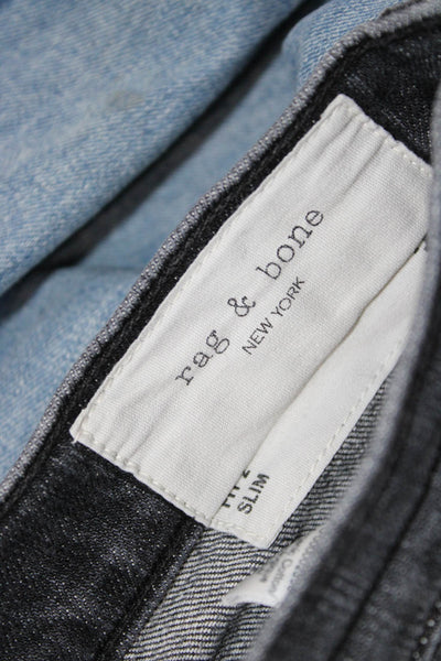 Rag & Bone Mens Black Tapered Jeans Size 30