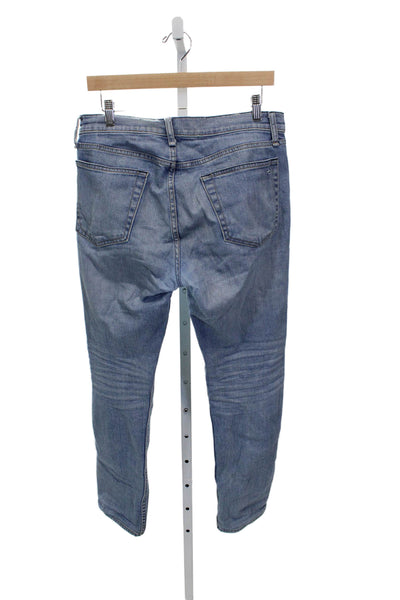 Rag & Bone Mens Straight Blue Jeans Cotton Blend Button Size 30
