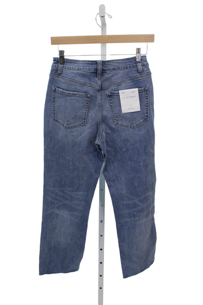 Flying Monkey Womens Straight Jeans Blue Cotton Blend Mid Rise Size 26