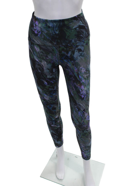 Lululemon Women Ankle Tie Dye Multicolor Polyester Blend Leggings Size 6