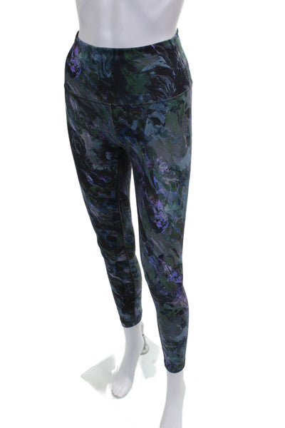 Lululemon Women Ankle Tie Dye Multicolor Polyester Blend Leggings Size 6