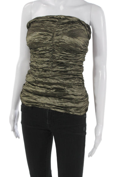Nicole Miller Collection Women Tube Top Sleeveless Viscose Blend Size 8