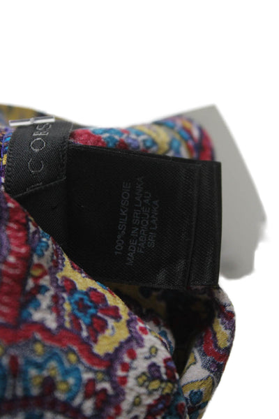 Marc Jacobs Women Paisley Silk Scoop Neck Sleeveless Tank Bohemian Size L