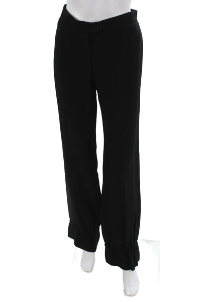 Isabel Marant Womens Dress Pants Black 50% Acetate Button Solid Size 3