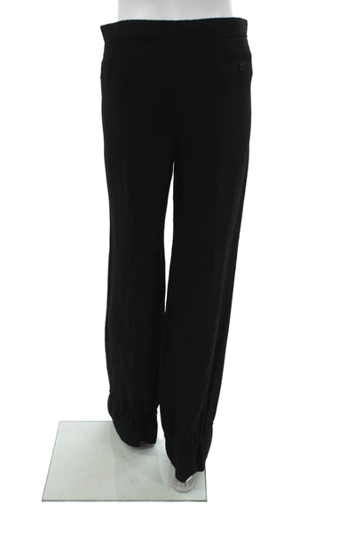 Isabel Marant Womens Dress Pants Black 50% Acetate Button Solid Size 3