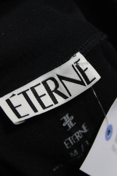 Eterne Women Biker Shorts Black Pull On Nylon Spandex Size M