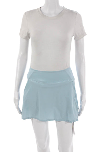 Nike Women Athletic Skort Blue Nylon Short Size S