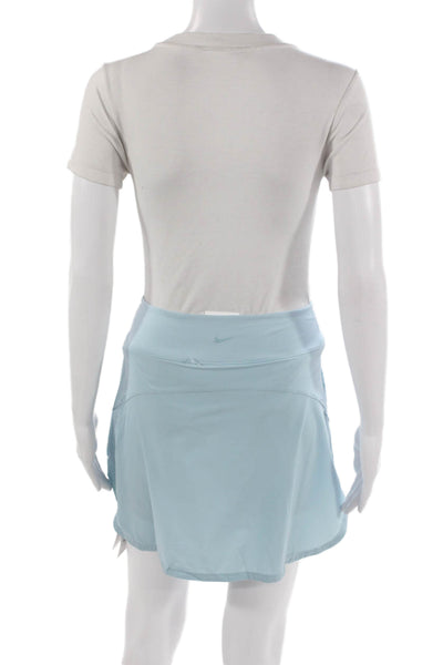 Nike Women Athletic Skort Blue Nylon Short Size S