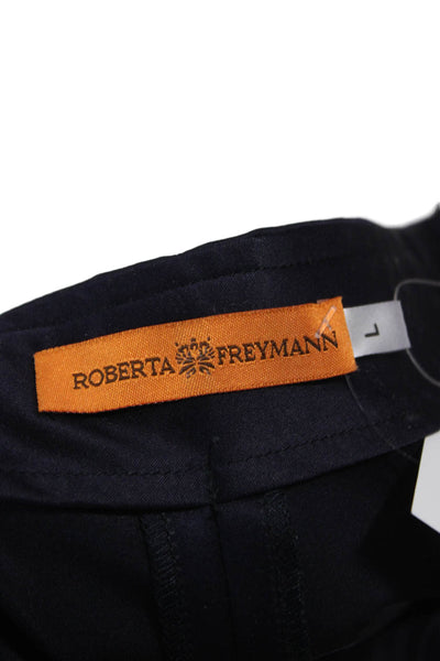 Roberta Freymann Womens Black Dress Pants Zip Size L
