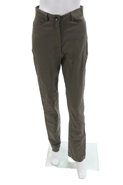 Jenne Maag Women Chino Pants Green Button Closure Polyamide Size S
