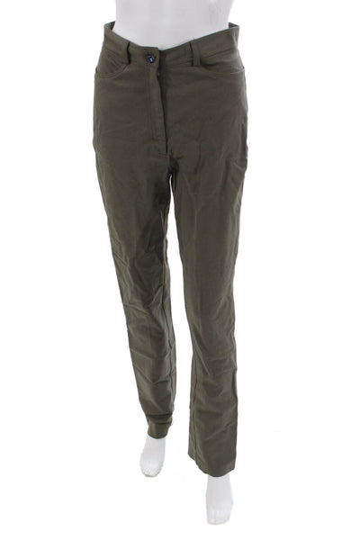 Jenne Maag Women Chino Pants Green Button Closure Polyamide Size S