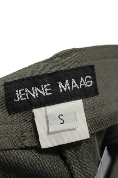 Jenne Maag Women Chino Pants Green Button Closure Polyamide Size S