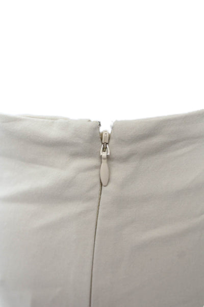 Leggiadro Womens Cropped Beige Pants Size 6